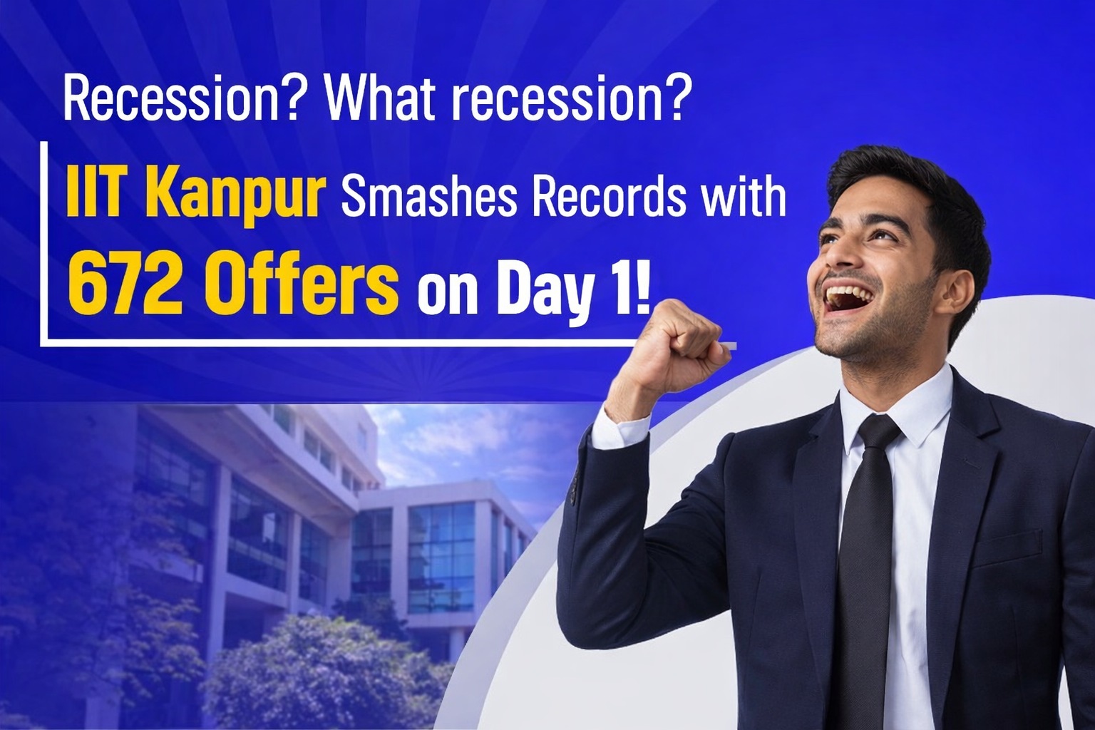 Recession? What recession? IIT Kanpur Smashes Records with 672 Offers on Day