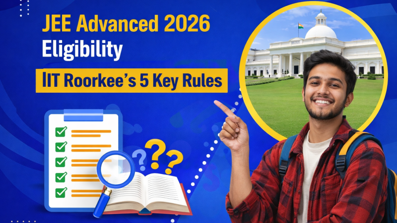 JEE Advanced 2026 Eligibility | IIT Roorkee’s 5 Key Rules
