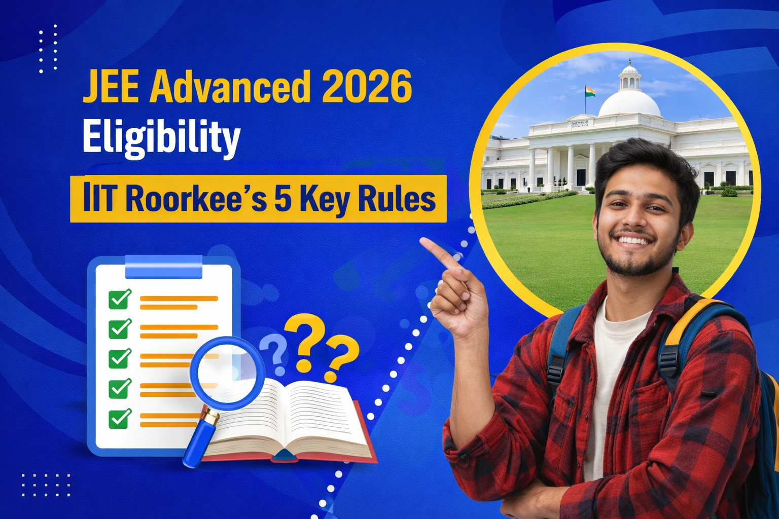 JEE Advanced 2026 Eligibility IIT Roorkee’s 5 Key Rules
