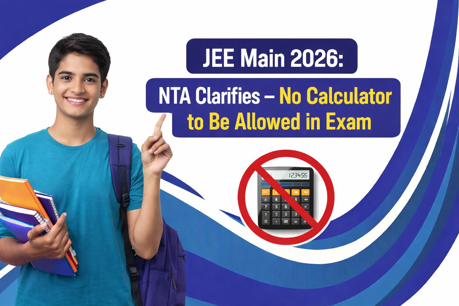 no calculator for jee