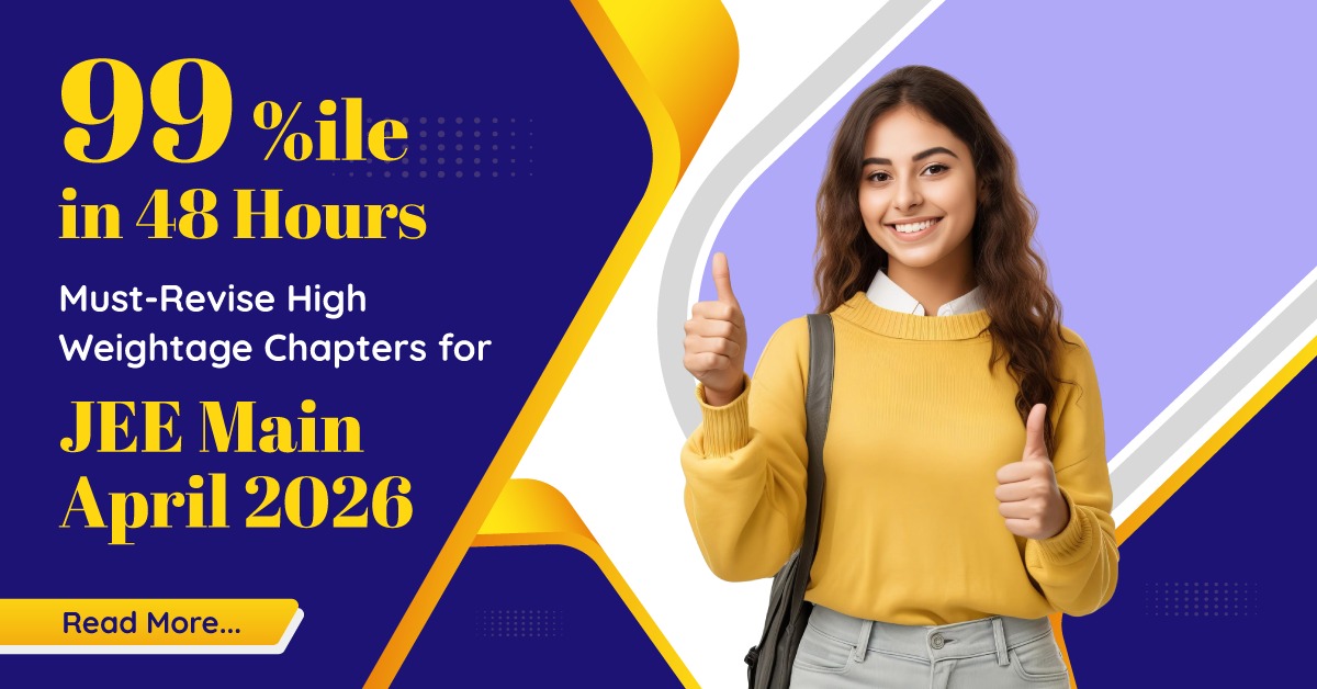JEE Main high weightage chapters 2026