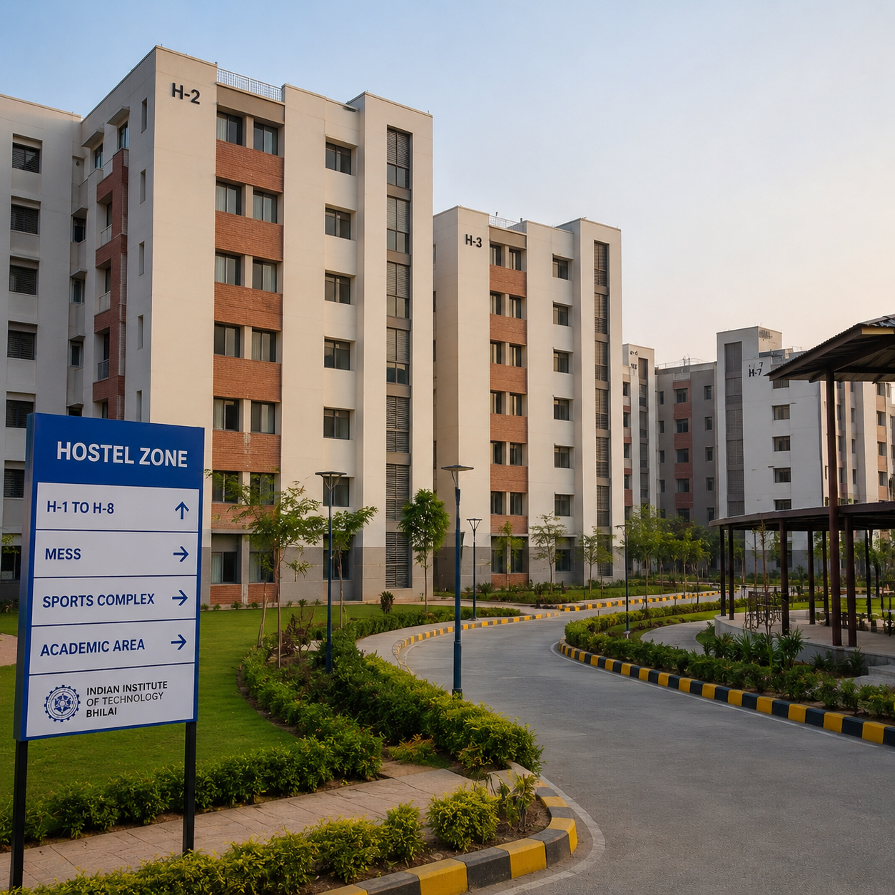iit bhilai hostel zone