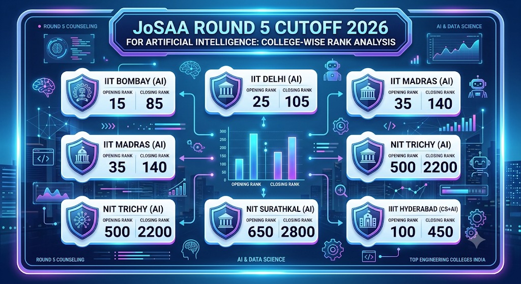 JoSAA Round 5 Cutoff