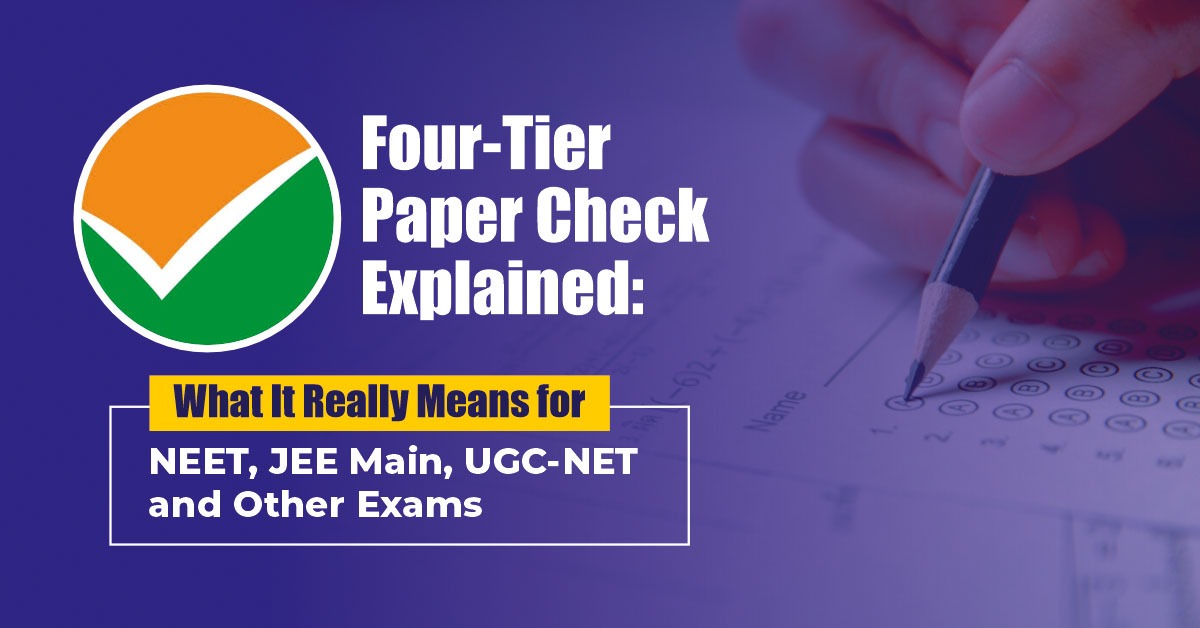 NTA four-tier paper checking system